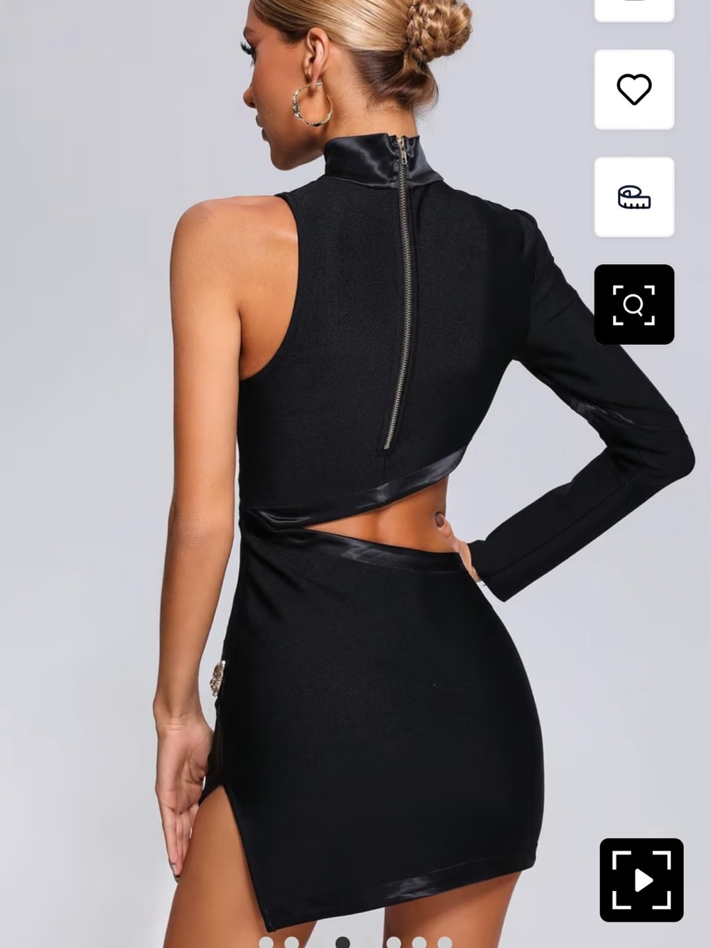 Bella Barnett One Shoulder Cutout Mini Bandage Dress - Picture 7 of 16